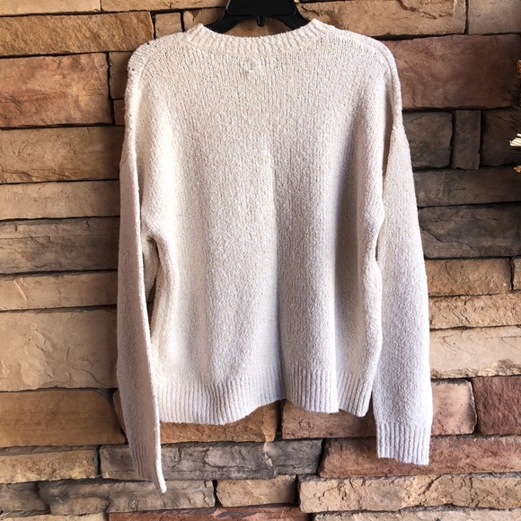 Lucky Brand cream soft sweater NWT size Large NWT - Picture 8 of 8